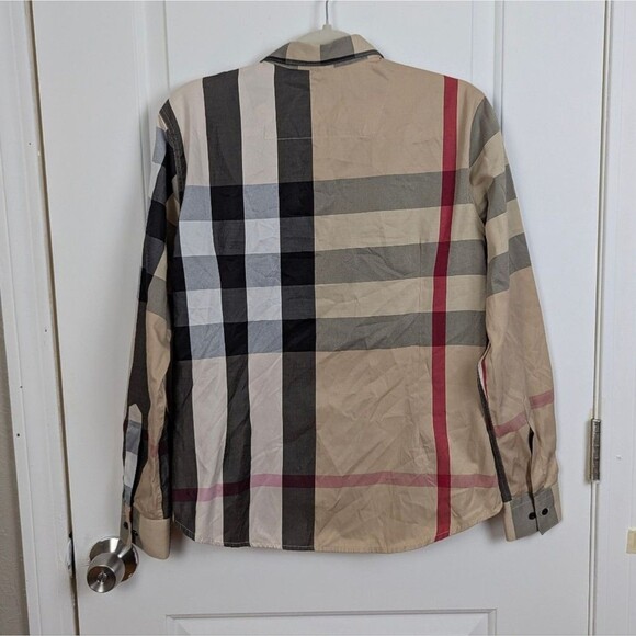 Burberry London | Classic Check Plaid Button Shirt XXL - Picture 2 of 8